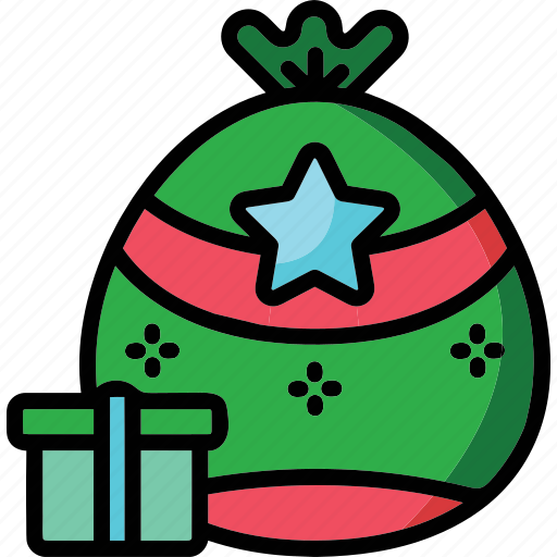 Christmas, bag, gift, santa icon, holiday, decoration icon icon - Download on Iconfinder