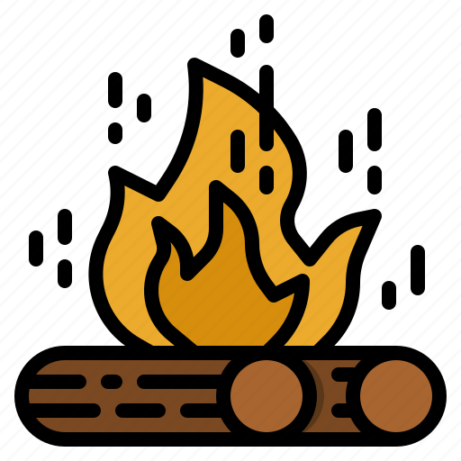Campfire, bonfire, fire, flame, wood icon - Download on Iconfinder