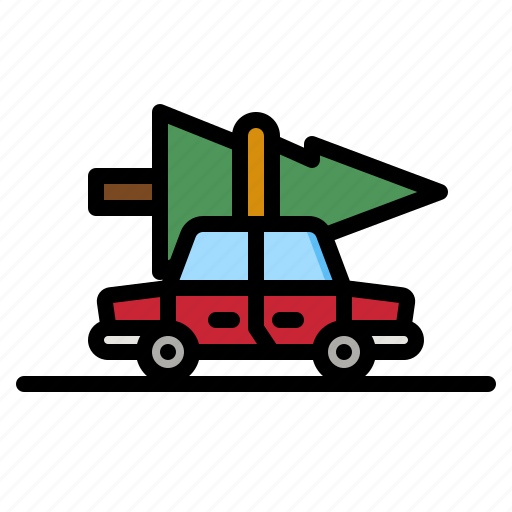 Christmas, tree, xmas, pine, car icon - Download on Iconfinder