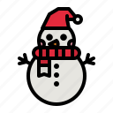 snowman, winter, cold, snow, christmas