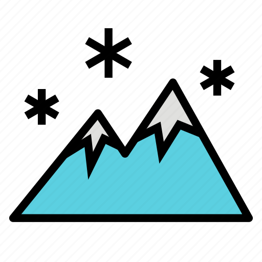 Flake, ice, mountain, snow, winter icon - Download on Iconfinder