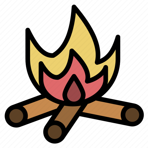 Winter, bonfire, campfire, fire, flame, camping, camp icon - Download on Iconfinder