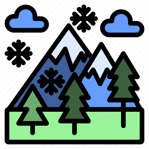Winter, mountain, landscape, nature, cold icon - Download on Iconfinder