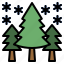 winter, pinetree, christmas, nature, forest, pine, tree 