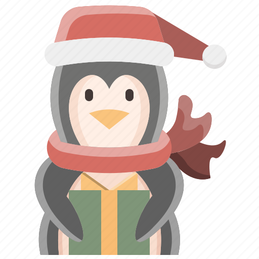 Animal, christmas, gift, penguin, present, winter, xmas icon - Download on Iconfinder