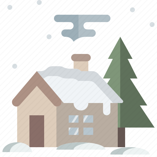 Architecture, building, home, house, real estate, snow, winter icon - Download on Iconfinder