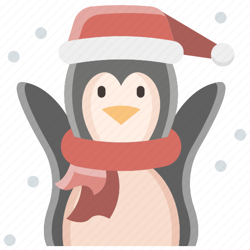 Cartoon, christmas, fun, happy, penguin, snow, winter icon - Download on Iconfinder