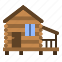 winter, cabin, house, cottage, home, hut, building