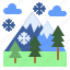 winter, mountain, landscape, nature, cold 