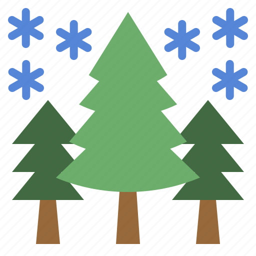 Winter, pinetree, christmas, nature, forest, pine, tree icon - Download on Iconfinder