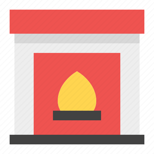 Chimney, fire, fireplace, warm, winter icon - Download on Iconfinder