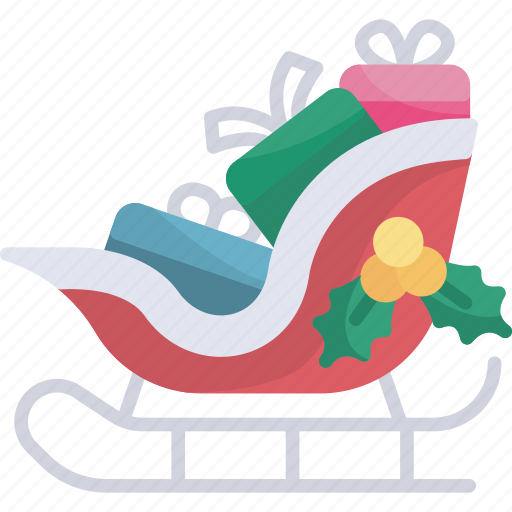 Xmas, transportation, sleigh, snow, sledge, sled, christmas icon - Download on Iconfinder