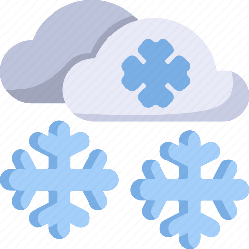 Winter, forecast, cloud, snowflake, weather, cold, snowfall icon - Download on Iconfinder