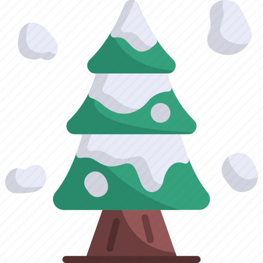 Winter, nature, christmas tree, tree, pine tree, snow, cold icon - Download on Iconfinder