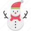 snowman, snow, christmas, winter 