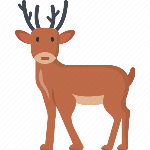 Reindeer, animal, winter, christmas icon - Download on Iconfinder