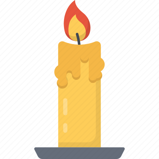 Candle, candle light, cables, fire icon - Download on Iconfinder