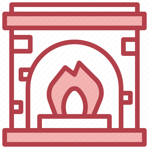 Fireplace, chimney, living, room, winter, furniture, and icon - Download on Iconfinder