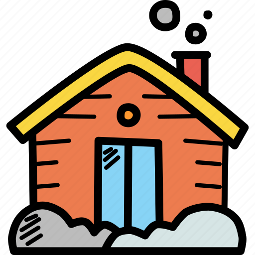 Accommodation, cabin, cottage, house, winter, wooden, hygge icon - Download on Iconfinder