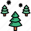christmas, new, snow, tree, trees, winter, year 