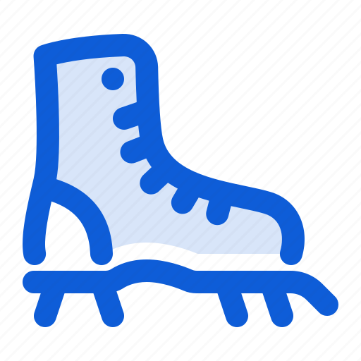 Climbing, boot, crampons, spikes, shoe, footwear, equipment icon - Download on Iconfinder