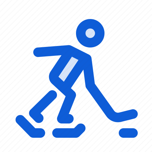 Ice, hockey, winter, sport, player, skating, man icon - Download on Iconfinder
