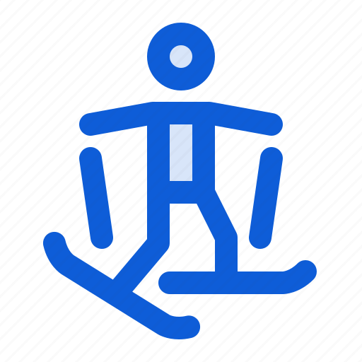Skiing, ski, winter, sport, cold, man icon - Download on Iconfinder