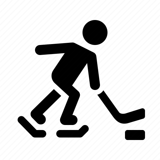 Ice, hockey, winter, sport, player, skating, man icon - Download on Iconfinder