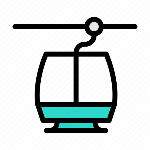 Chairlift, ropeway, cableway, winter, transport icon - Download on Iconfinder