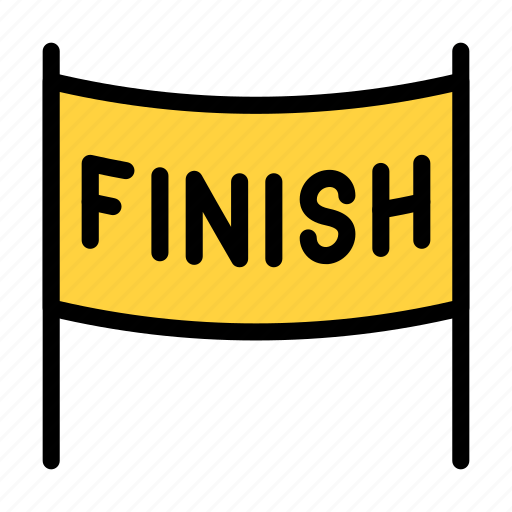 Finish, sport, game, line, race icon - Download on Iconfinder