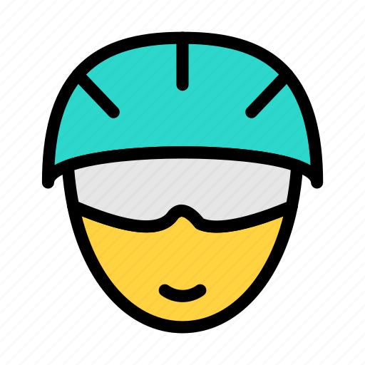 Skater, helmet, winter, skiing, sportsman icon - Download on Iconfinder