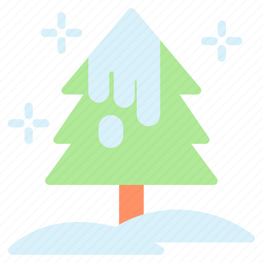 Pine, snow, tree, nature, christmas, snowflake, winter icon - Download on Iconfinder
