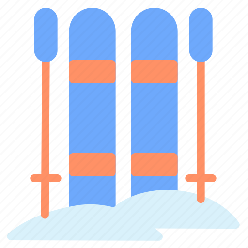 Adventure sports, ski, skiing, winter season, winter sport, equipment, sports and competition icon - Download on Iconfinder