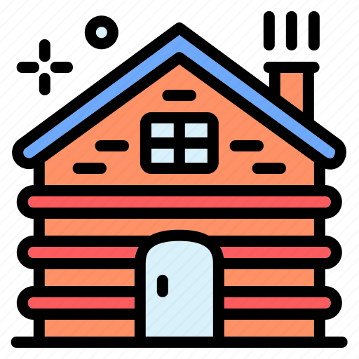 Real estate, hut, wooden, house, wood cabin, shelter, wood house icon - Download on Iconfinder