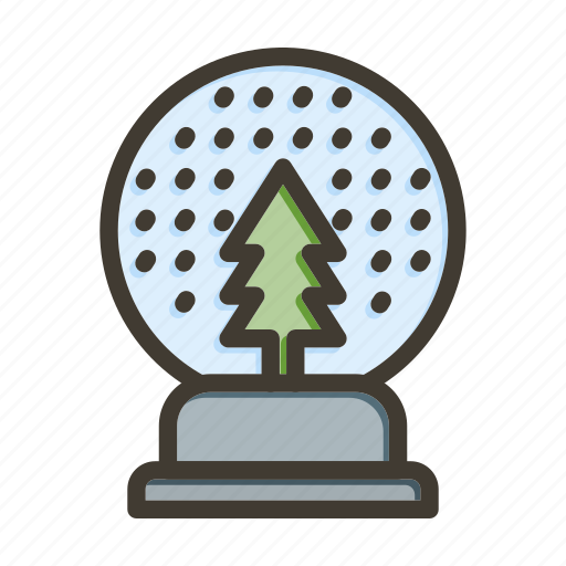 Snow globe, snow, globe, winter, tree icon - Download on Iconfinder