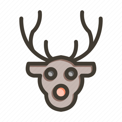 Reindeer, animal, winter, wildlife, mammal icon - Download on Iconfinder