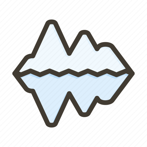 Iceberg, glacier, melting, nature, winter icon - Download on Iconfinder