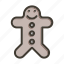 gingerbread man, cookie, man, sweets, bread 