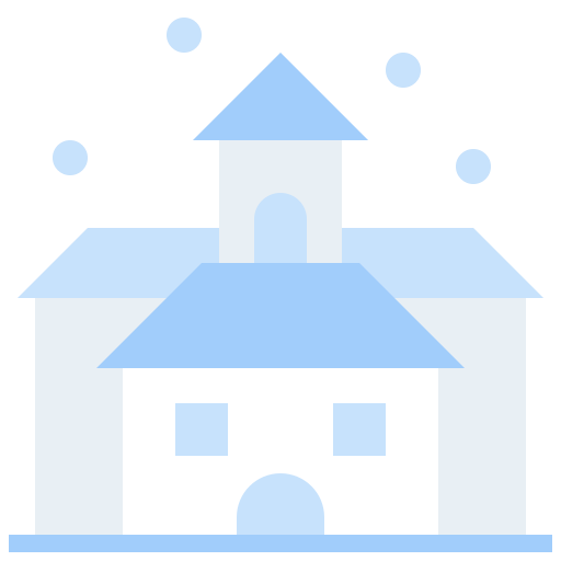 Christmas, church, cold, templebuilding icon - Free download