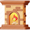 fireplace, winter, chimney, warm, fire, hot, brick 