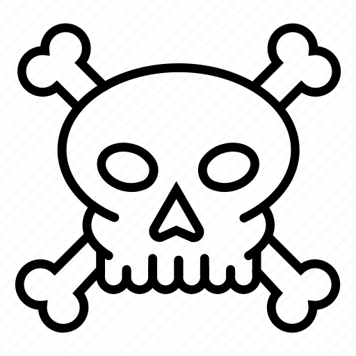 Crossbones, dead, death, skull icon - Download on Iconfinder
