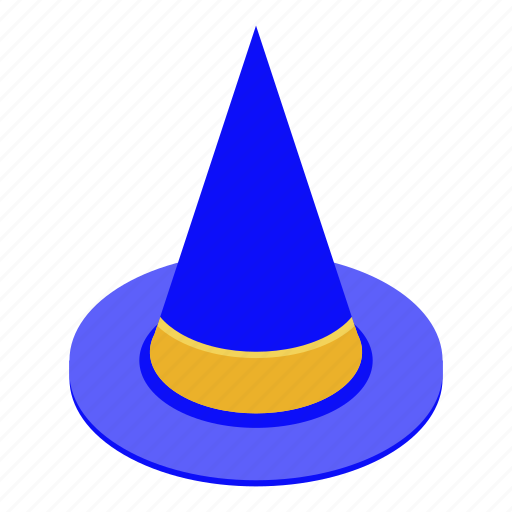 Cartoon, child, fashion, hat, isometric, party, wizard icon - Download on Iconfinder