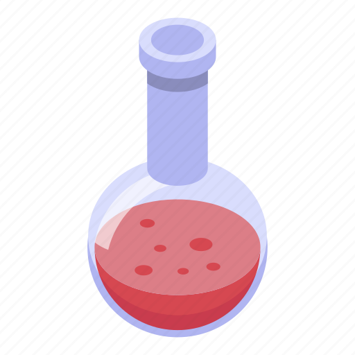 Cartoon, flask, hand, isometric, logo, potion, red icon - Download on Iconfinder