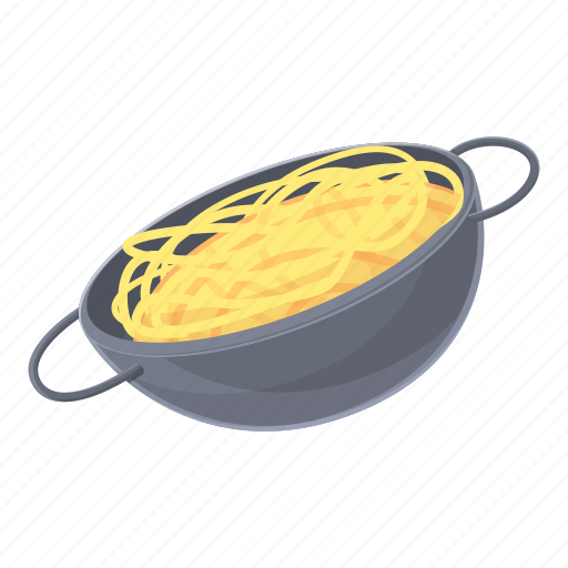 Wok, stir, fry, white icon - Download on Iconfinder