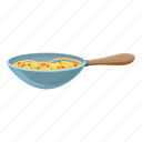 asian, wok, pan, pepper