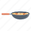 wok, food, hot, pan 