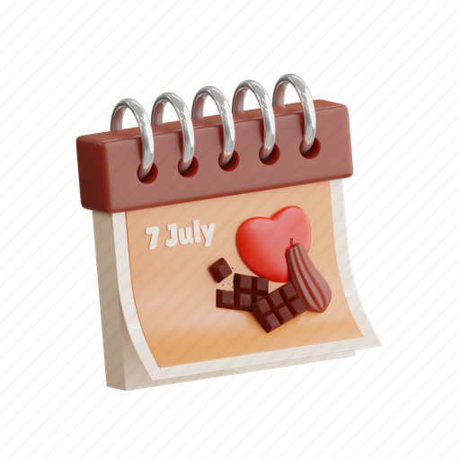 Calendar, date, schedule, month, year, event, organizer 3D illustration - Download on Iconfinder