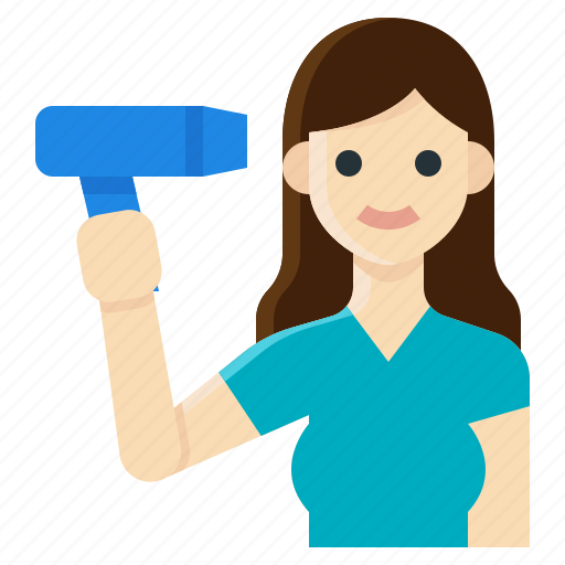 Activity, beauty, dryer, hair, lifestyle, salon, woman icon - Download on Iconfinder