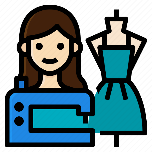 Activity, costume, dress, lifestyle, sew, sewing, woman icon - Download on Iconfinder