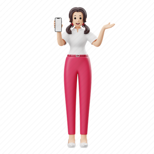 Woman, character, person, pose, advertising, promotion, mobile icon - Download on Iconfinder